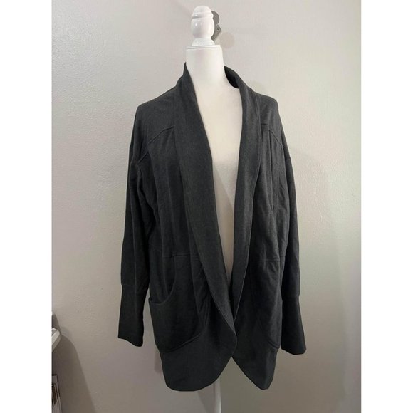 Eddie bauer Soft Open Cardigan Jacket Women Size 2XL Gray - Picture 2 of 10
